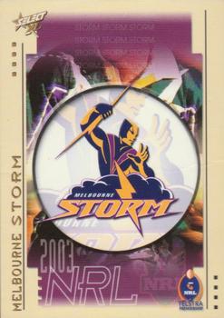 2003 Select XL #39 Melbourne Storm Logo Front